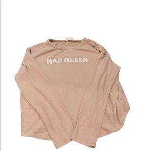 Sadie & Sage light pink Nap Queen soft long sleeve